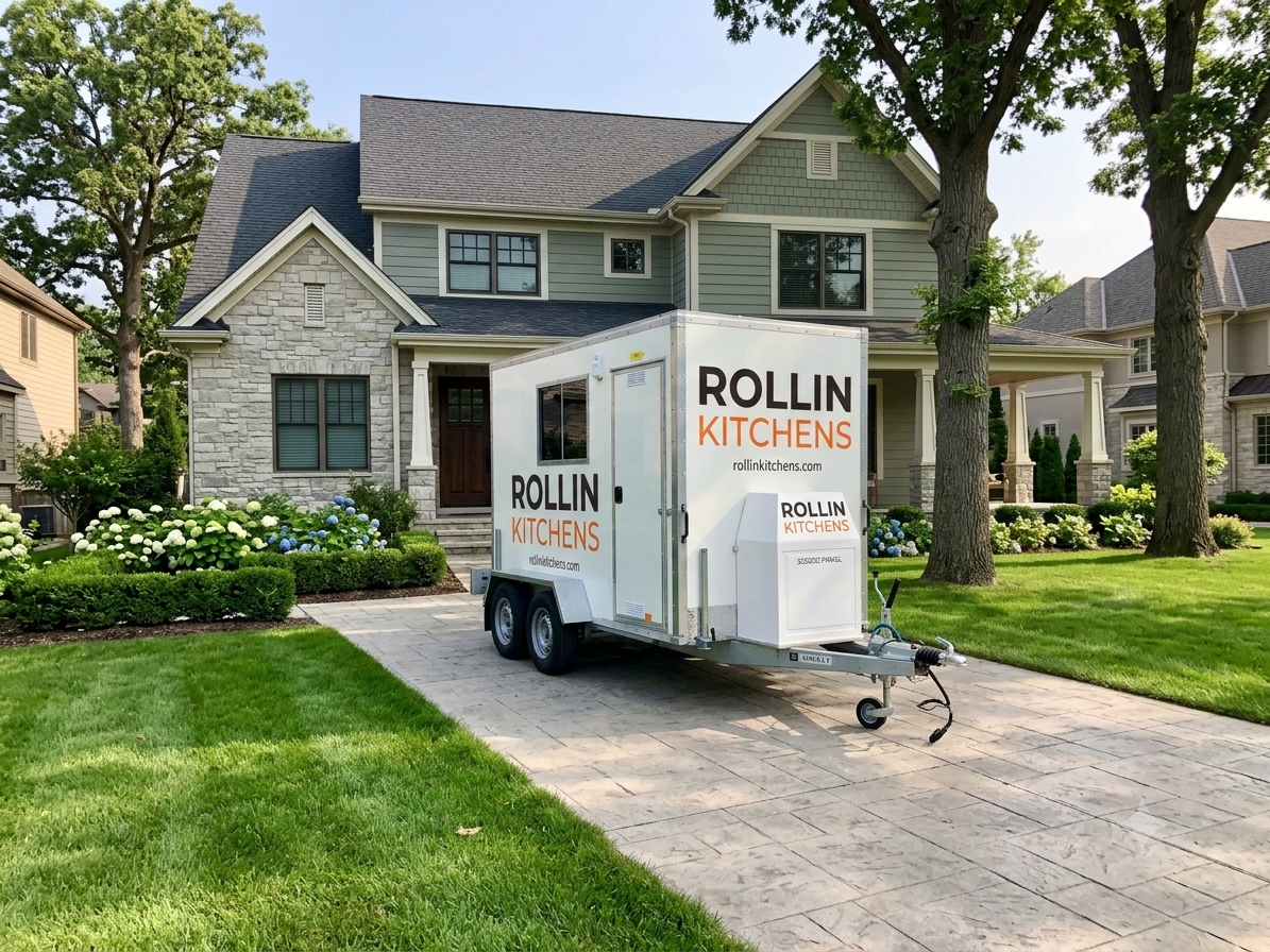 We deliver and set up your mobile kitchen